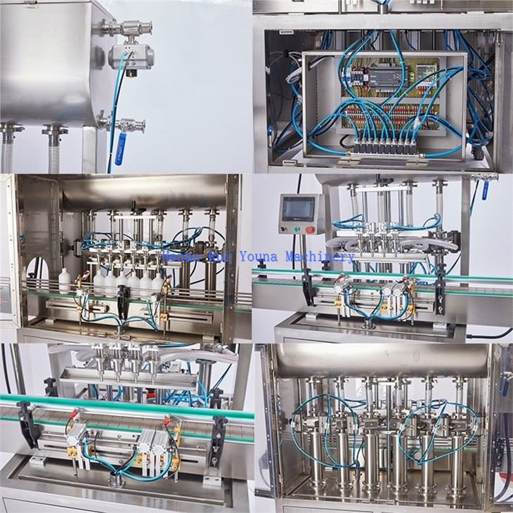 semi automatic 4 heads filling machine for sauce paste cream (5)