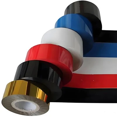 Warna Berbeda Putih Merah Hitam Mesin Coding Hot Coding Foil Printing Ink Ribbon
